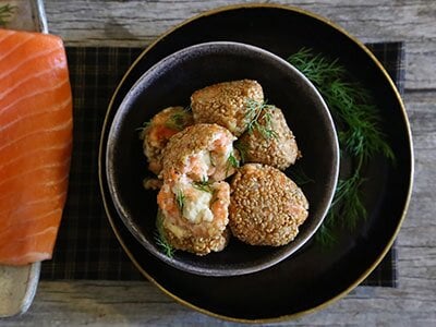 Polpette di salmone norvegese e tofu