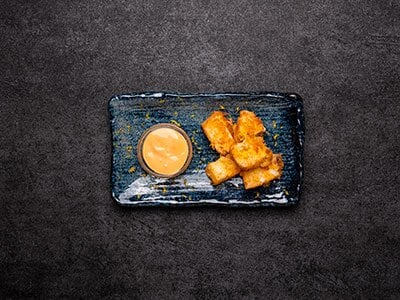 Baccalà norvegese fritto, con panatura agli agrumi